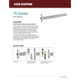 Von Duprin 7547-3ft 75 Series 3 ft Narrow Stile Grade 1 Concealed Vertical Rod Exit Device
