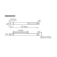 Von Duprin 78 Series exit device dimensional drawing showing 32-3/4" and 45" touch bar lengths, 2-3/4" case height, and latch projection specs