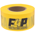 F4P Caution Barricade Tape  - 3" x 1000 ft, English & Bilingual