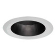 Halo 6125BB 6" Full Cone Black Baffle, White Self-Flange Ring