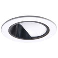Halo 992P 4" Trim Wall Wash White Trim and Scoop, Black Baffle