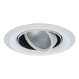 Halo 6215WH 6" White Adjustable Double Gimbal & Trim Ring 35-50-degree max. tilt