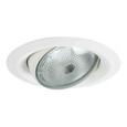 Halo 5130WH 5" White Adjustable Eyeball & Self-Flange Ring 35-degree max. tilt for PAR30's