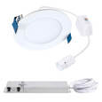 Halo HLBQL4069FS1E 4-inch HLB QuickLink Low Voltage Lighting, 600 lumens (nominal), 90 CRI min, 5-color selectable CCT, 120V, phase cut 5% dimming.