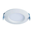 Halo HLBC4LS9FSD2WE010MWR-CA 4" downlight, 600/900 selectable lumens 90 CRI selectable CCT D2W option 120/277V 60Hz, 0-10V dimmable, matte white flange canless or retrofit installation state of CA compliant