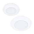 Halo HLCE4079401EWH-18P 4" Disk Light, 800 lumens, 4000K, 90 CRI, 120V, 60Hz, LE & TE Phase Cut 10% dimming, 18 pack