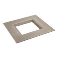 Halo RSQ6TRMSNB 6" square trim, satin nickel flange and baffle