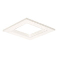 Halo TLS3PINMWWBRL 2.00" Square Pinhole w/Oculus, Open, Rimless, matte white flange, white oculus