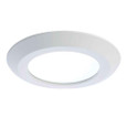 Halo SLD6129SE010MWR 6" Surface LED downlight, 1200 Lumens, 90 CRI minimum, white tuning, selectable CCT 2700K-5000K, 120V-277V 60Hz 0-10V dimming down to 5%, Matte White, Recyclable