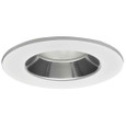 Halo TL402SCS 4" LED Trim, Solite(R) Glass Lens, Specular Clear Reflector, Matte White Ring, Shower Rated