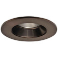 Halo TL402TBZS 4" LED Trim, Solite(R) Glass Lens, Tuscan Bronze Reflector, Matte White Ring, Shower Rated