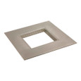 Halo RSQ5TRMSNB 5" square trim, satin nickel flange and baffle