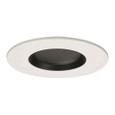 Halo TLS3PIN2GMWBB 3.25" Square Pinhole w/Oculus, Diffuse Lens, Self Flanged, microprismatic lens, matte white flange, black oculus