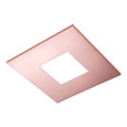 Halo TL42SBCU 2" square open pinhole ML4 trim, brushed copper flange