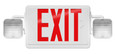 RAB ECOMBO-R EXIT/EM COMBO UNV FACES 2-HEADS RED LETTERS REMOTE CAPACITY