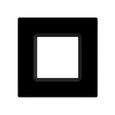 RAB DLTRIM/WFRL6S-BS COLOR TRIM FOR SQUARE WAFER 6" BLACK SMOOTH