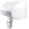RAB FXF84TQTW/PC2 FLOODLIGHTS 6400 LUMENS FX TRUNNION 84W CFL-QT-HPF LAMP 277V PHOTOCELL WHITE