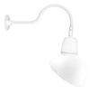 RAB GN1LED26YADW DECORATIVE 1230 LUMENS GOOSENECK 26W 3000K 24 INCHES ARM ANGLED DOME 15 INCHES WHITE RAB GN1LED26YADW DECORATIVE 1230 LUMENS GOOSENECK 26W 3000K 24 INCHES ARM ANGLED DOME 15 INCHES WHITE