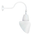 RAB GN1LED13NSACW DECORATIVE 599 LUMENS GOOSENECK 13W 4000K 24 INCHES ARM ANGLED CONE SPOT 15 INCHES WHITE RAB GN1LED13NSACW DECORATIVE 599 LUMENS GOOSENECK 13W 4000K 24 INCHES ARM ANGLED CONE SPOT 15 INCHES WHITE