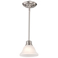 NUVO Lighting 60-365 Empire, 1-Light, 7in, Mini Pendant with Hang Straight Canopy