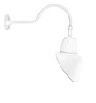 RAB GN1LED26NSAC11W DECORATIVE 1487 LUMENS GOOSENECK 26W 4000K 24 INCHES ARM ANGLED CONE SPOT 11 INCHES WHITE RAB GN1LED26NSAC11W DECORATIVE 1487 LUMENS GOOSENECK 26W 4000K 24 INCHES ARM ANGLED CONE SPOT 11 INCHES WHITE