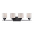 NUVO Lighting NUV-60-5304 Parallel - 4 Light - Vanity Fixture with Etched Opal Glass
