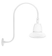 RAB GN3LED26YST11W DECORATIVE 1348 LUMENS GOOSENECK 26W 3000K UP CURVE 30 INCHES HIGH & 25 INCHES FROM THE WALL STRAIGHT SHADE FLOOD 11 INCHES WHITE RAB GN3LED26YST11W DECORATIVE 1348 LUMENS GOOSENECK 26W 3000K UP CURVE 30 INCHES HIGH & 25 INCHES FROM THE WALL STRAIGHT SHADE FLOOD 11 INCHES WHITE