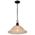 NUVO Lighting NUV-60-1276 1 Light - 16 in. - Pendant with Champagne Linen Washed Glass