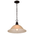 NUVO Lighting 60-1276 1-Light, 16in, Pendant with Champagne Linen Washed Glass