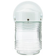 NUVO Lighting NUV-60-112 1 Light - 6 Inch - Porch - Wall - White Mason Jar with Clear Glass