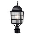 NUVO Lighting NUV-60-4909 Adams - 1 Light - 17 in. - Outdoor Post with Frosted Glass