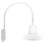 RAB GN5LED13NSTW DECORATIVE 647 LUMENS GOOSENECK 13W 4000K POLE 20 INCHES HIGH & 19 INCHES FROM POLE STRAIGHT SHADE FLOOD 15 INCHES WHITE RAB GN5LED13NSTW DECORATIVE 647 LUMENS GOOSENECK 13W 4000K POLE 20 INCHES HIGH & 19 INCHES FROM POLE STRAIGHT SHADE FLOOD 15 INCHES WHITE