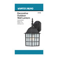 NUVO Lighting 60-3482 Adams, 1-Light, 14in, Outdoor Wall with Frosted Glass, Color retail packaging
