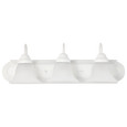 NUVO Lighting 60-333 Ballerina, 3 Light, 24in, Vanity with Alabaster Glass Bell Shades