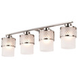 NUVO Lighting 60-4684 Fusion, 4-Light, Vanity Fixture with Frosted Glass