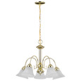 NUVO Lighting NUV-60-185 Ballerina - 5 Light - 24 in. - Chandelier with Alabaster Glass Bell Shades