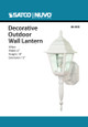NUVO Lighting NUV-60-3453 Briton - 1 Light - 18 in. - Wall Lantern with Clear Seed Glass - Color retail packaging