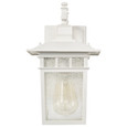 NUVO Lighting 60-4951 Cove Neck, 1-Light, 12in, Outdoor Lantern with Clear Seed Glass
