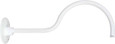 RAB GOOSE1W DECORATIVE GOOSENECK STYLE1 24 INCHES FROM WALL 1/2 INCH NPS THREADS WHITE RAB GOOSE1W DECORATIVE GOOSENECK STYLE1 24 INCHES FROM WALL 1/2 INCH NPS THREADS WHITE