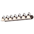 NUVO Lighting 60-3155 Ballerina, 7 Light, 48in, Vanity with Frosted White Glass