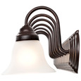 NUVO Lighting 60-3155 Ballerina, 7 Light, 48in, Vanity with Frosted White Glass