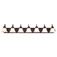 NUVO Lighting 60-3155 Ballerina, 7 Light, 48in, Vanity with Frosted White Glass