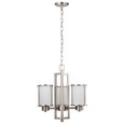 NUVO Lighting NUV-60-2851 Odeon - 3 Light - (convertible up/down) Chandelier with Satin White Glass