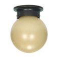 NUVO Lighting NUV-60-1279 1 Light - 6 in. - Ceiling Mount with Champagne Linen Washed Glass