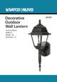 NUVO Lighting NUV-60-3455 Briton - 1 Light - 18 in. - Wall Lantern with Clear Seed Glass - Color retail packaging