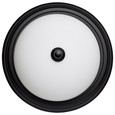 NUVO Lighting 60-128 2 Light, 13in, Flush Mount, Matte Black Finish, Opal Glass