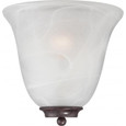 NUVO Lighting NUV-60-5374 Empire - 1 Light - Wall Sconce - Old Bronze with Alabaster Glass