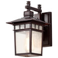 NUVO Lighting 60-4952 Cove Neck, 1-Light, 12in, Outdoor Lantern with Clear Seed Glass