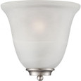 NUVO Lighting NUV-60-5376 Empire - 1 Light - Wall Sconce - Brushed Nickel with Alabaster Glass