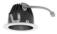 RAB NDLED6RD-50YY-B-W RECESSED DOWNLIGHTS 20 LUMENS NDLED6RD 6 INCH ROUND UNIVERSAL DIMMING 50 DEGREE BEAM SPREAD 2700K 80CRI BLACK CONE WHITE TRIM